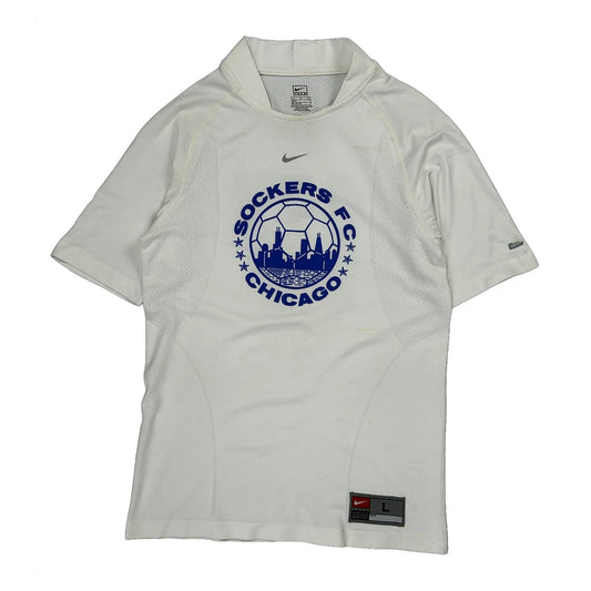 Sockers Fc Chicago Nike Football Shirt - Large Blue Polyester