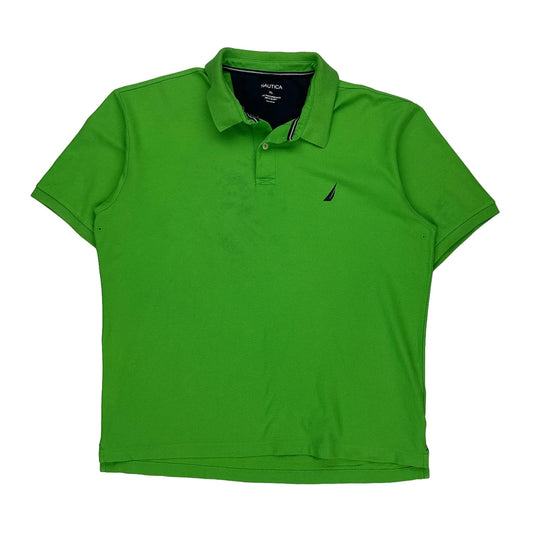 Nautica Polo Shirt - XL Green Cotton Blend