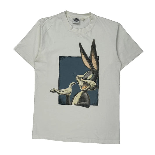 Acme Clothing Cartoon T-Shirt - Medium White Cotton