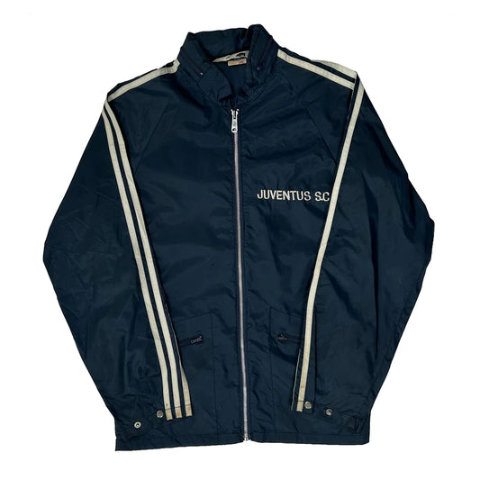 Vintage 70S 80S Juventus S.C. Adidas Striped Track Jacket - Small Navy Nylon