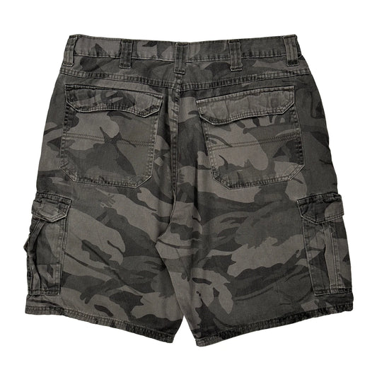 Wrangler Camo Cargo Shorts - 34W 10L Camo Cotton