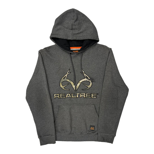 Camouflage Realtree Camo Hoodie - Medium Grey Cotton Blend