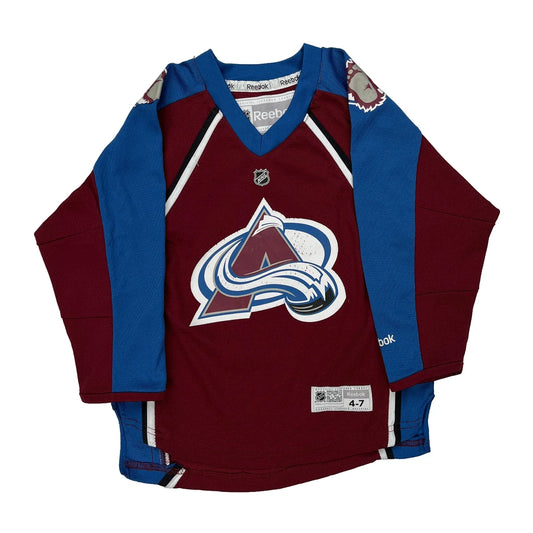 Age 4-7 Colorado Avalanche Reebok Nhl Jersey - Small Burgundy Polyester