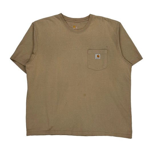 Carhartt T-Shirt - XL Beige Cotton