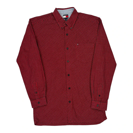 Tommy Hilfiger Checked Shirt - XL Red Cotton