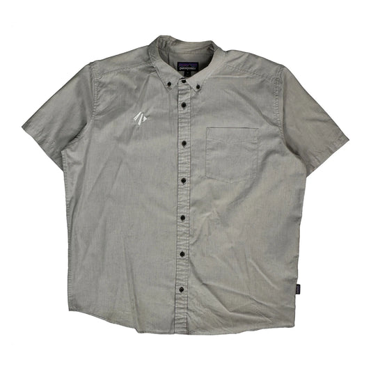 Patagonia Short Sleeve Shirt - XL Grey Cotton