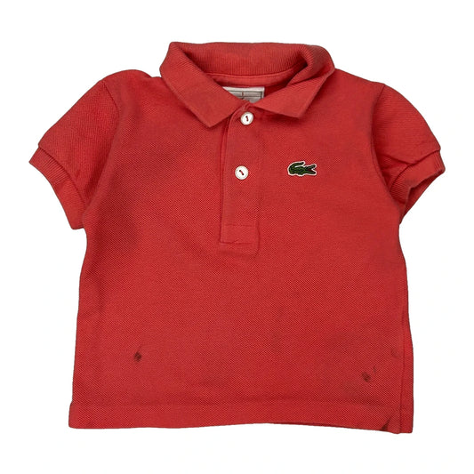 Age 1 Lacoste Polo Shirt - 2XS Red Cotton
