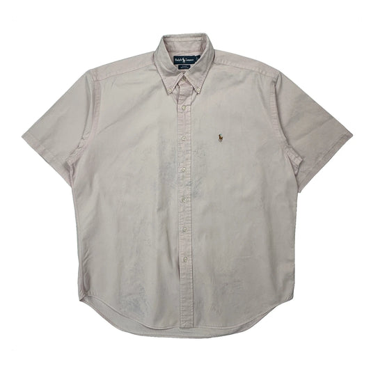 Blake Shirt Ralph Lauren Short Sleeve Shirt - Large Pink Cotton