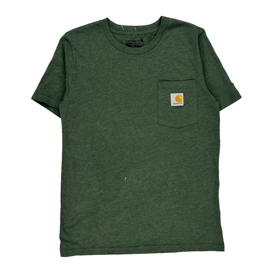 Carhartt T-Shirt - Medium Green Cotton Blend