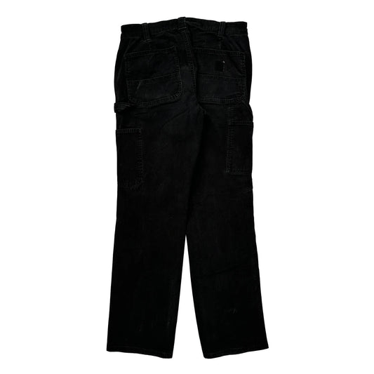 Carhartt Carpenter Trousers - 30W UK 10 Black Cotton