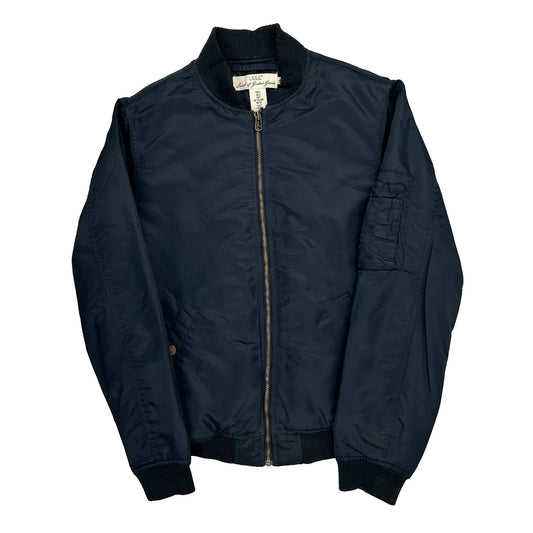 H&M Bomber Jacket - Small Navy Polyester