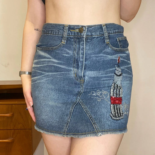 Vintage blue Sonne Denim Skirt - womens 29" waist