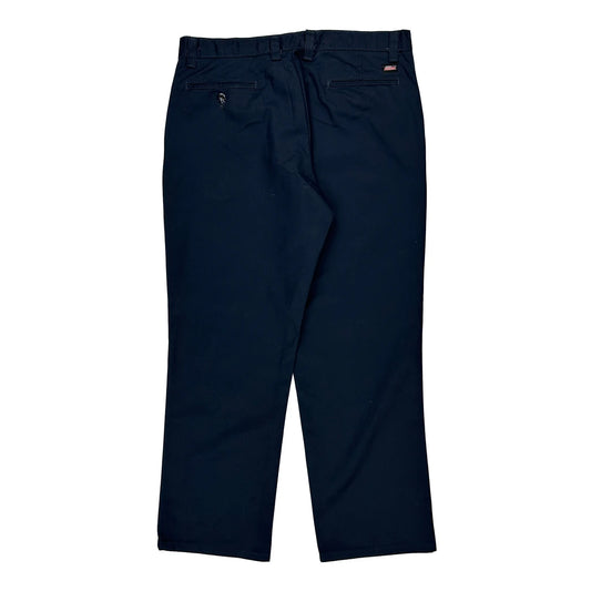 Dickies Trousers - 36W 30L Navy Polyester Blend