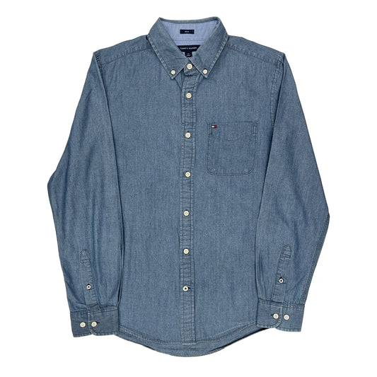 Tommy Hilfiger Denim Shirt - Small Blue Cotton