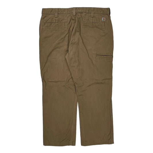 Carhartt Trousers - 36W 30L Brown Cotton
