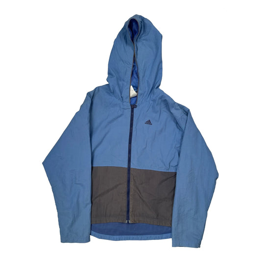 Adidas Windbreaker - Large Grey Polyester