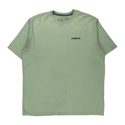 Patagonia T-Shirt - Large Green Cotton