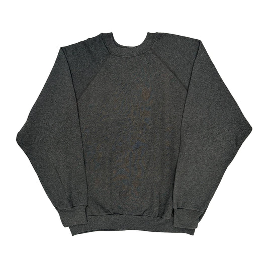 Made In USA 90S Blank Tultex Sweatshirt - XL Grey Cotton Blend
