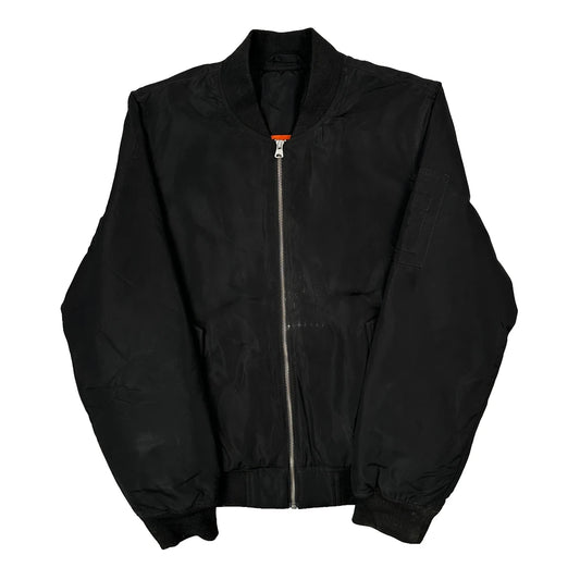 Ma-1 Flight Unbranded Bomber Jacket - Large Black Nylon
