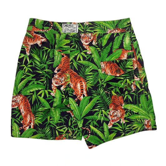 Tropical Tiger Print Polo By Ralph Lauren Shorts - 32W 6L Multicoloured Cotton