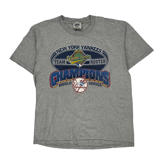 New York Yankees Lee Sport Mlb T-Shirt - XL Grey Cotton