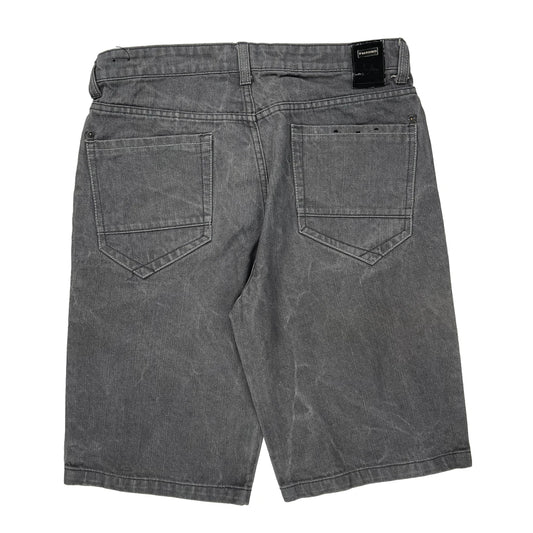 Southpole Denim Shorts - 34W 12L Grey Cotton