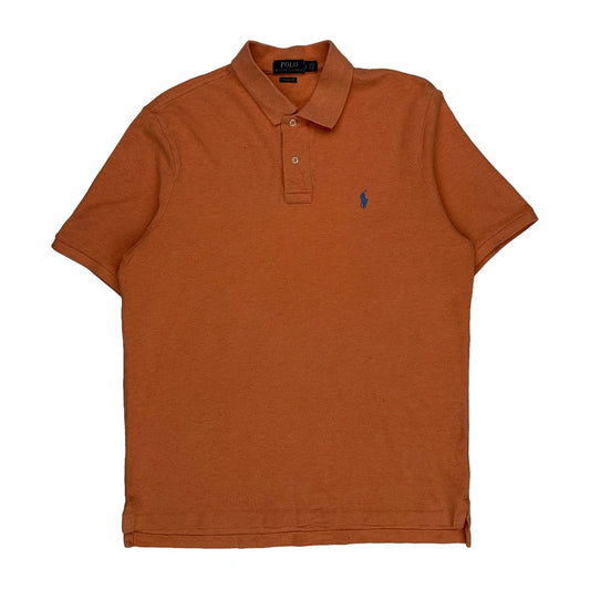 Polo By Ralph Lauren Polo Shirt - Large Orange Cotton