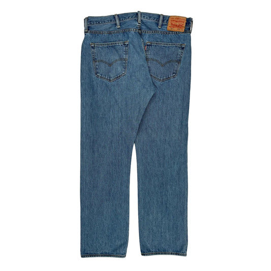 501 Levis Jeans - 38W 31L Blue Cotton Blend