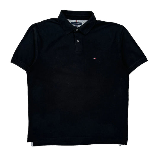 Tommy Hilfiger Polo Shirt - XL Black Cotton