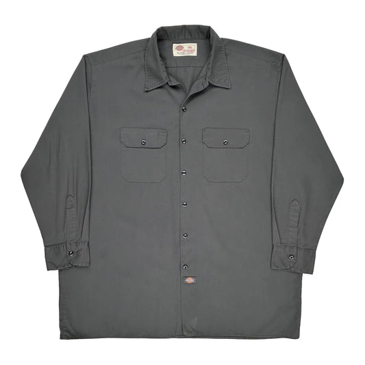 Dickies Shirt - 2XL Grey Polyester Blend