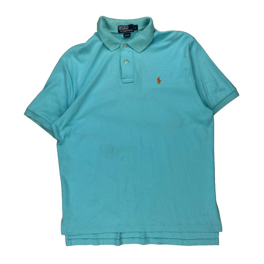 Polo By Ralph Lauren Polo Shirt - Large Blue Cotton