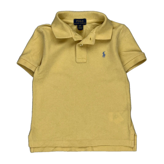 Age 4 Polo By Ralph Lauren Polo Shirt - Small Yellow Cotton