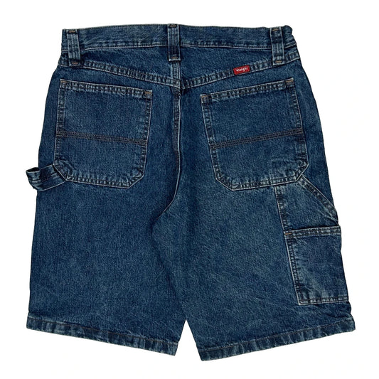 Wrangler Carpenter Shorts - 31W 9L Blue Cotton
