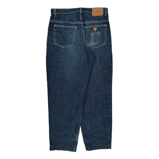 Made In Usa Guess Jeans - 34W 30L Blue Cotton