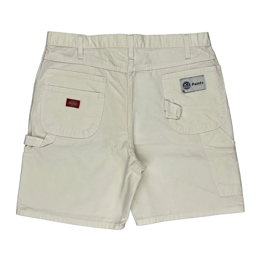 Dickies Cargo Shorts - 36W 8L Cream Cotton