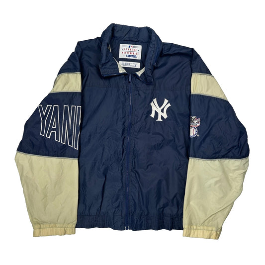 New York Yankees Starter Mlb Windbreaker - XL Beige Nylon