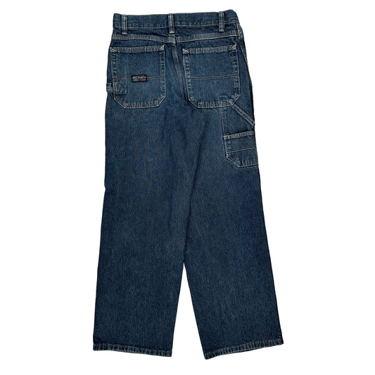 Wrangler Carpenter Jeans - 26W UK 6 Dark Wash Cotton