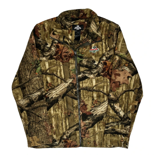 Mossy Oak Camo Fleece Jacket - Large Camo Polyester