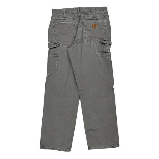 Carhartt Carpenter Trousers - 32W 31L Grey Cotton