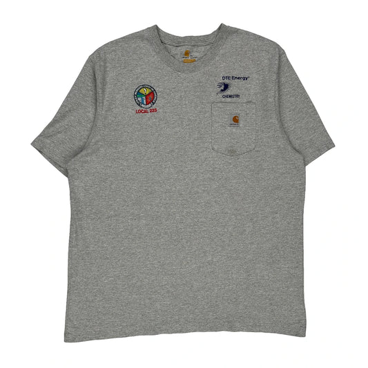 Dte Energy Carhartt T-Shirt - XL Grey Cotton