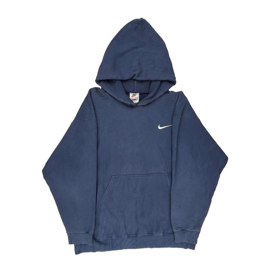 Made In USA Nike Hoodie - Medium Blue Cotton