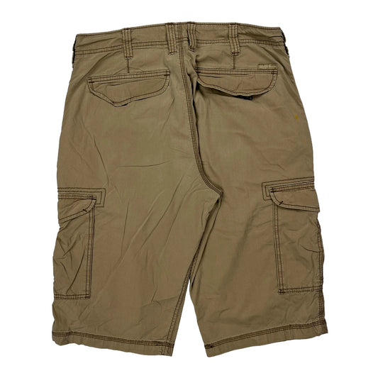 Lee Cargo Shorts - 32W 12L Beige Cotton