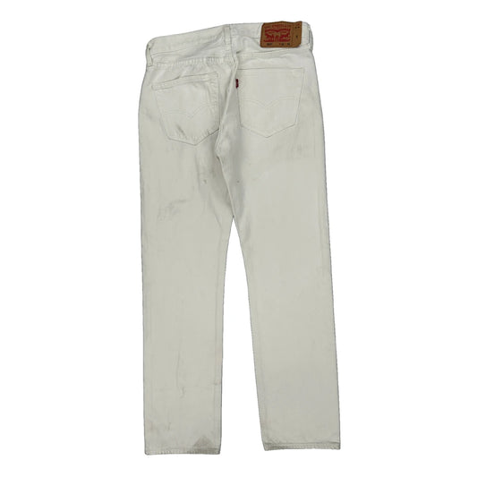 501 Levis Jeans - 32W 31L White Cotton
