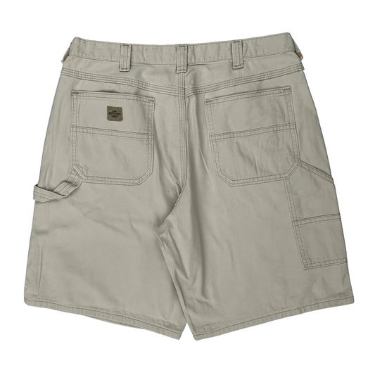 Wrangler Carpenter Shorts - 32W 9L Beige Cotton