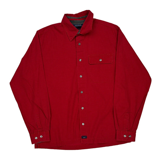 Tommy Jeans Shirt - Medium Red Cotton