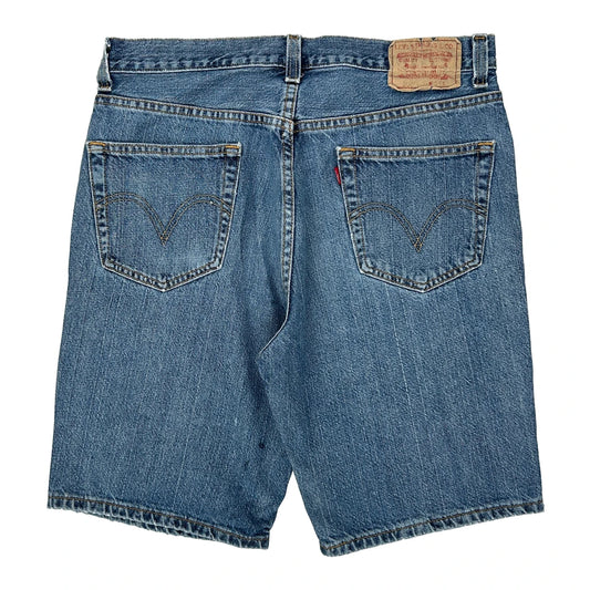Levis Denim Shorts - 33W 10L Blue Cotton