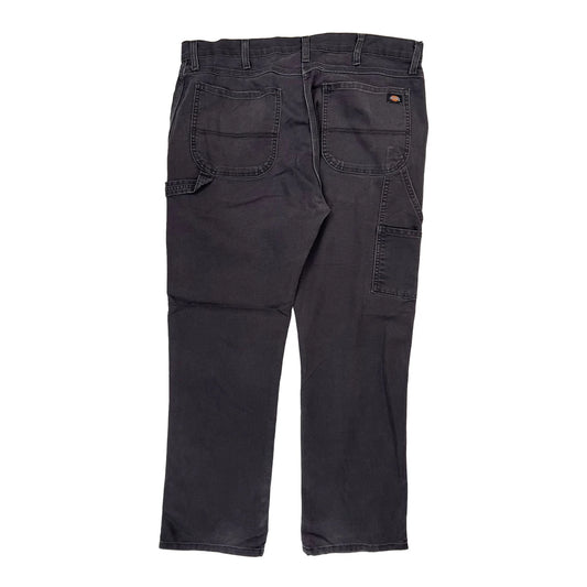 Dickies Carpenter Trousers - 37W 32L Black Cotton
