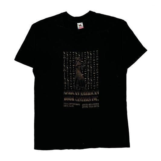 African American Book Centers Inc. Fruit Of The Loom Single Stitch T-Shirt - Large Black Cotton