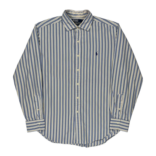 Stanton Ralph Lauren Striped Shirt - Large Blue Cotton