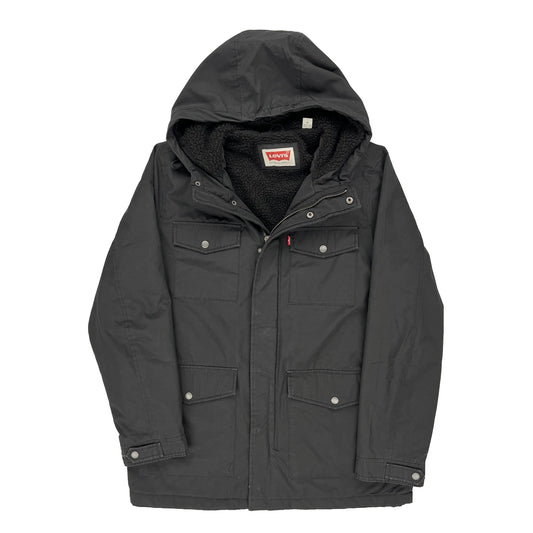 Levis Parka - Medium Black Polyester